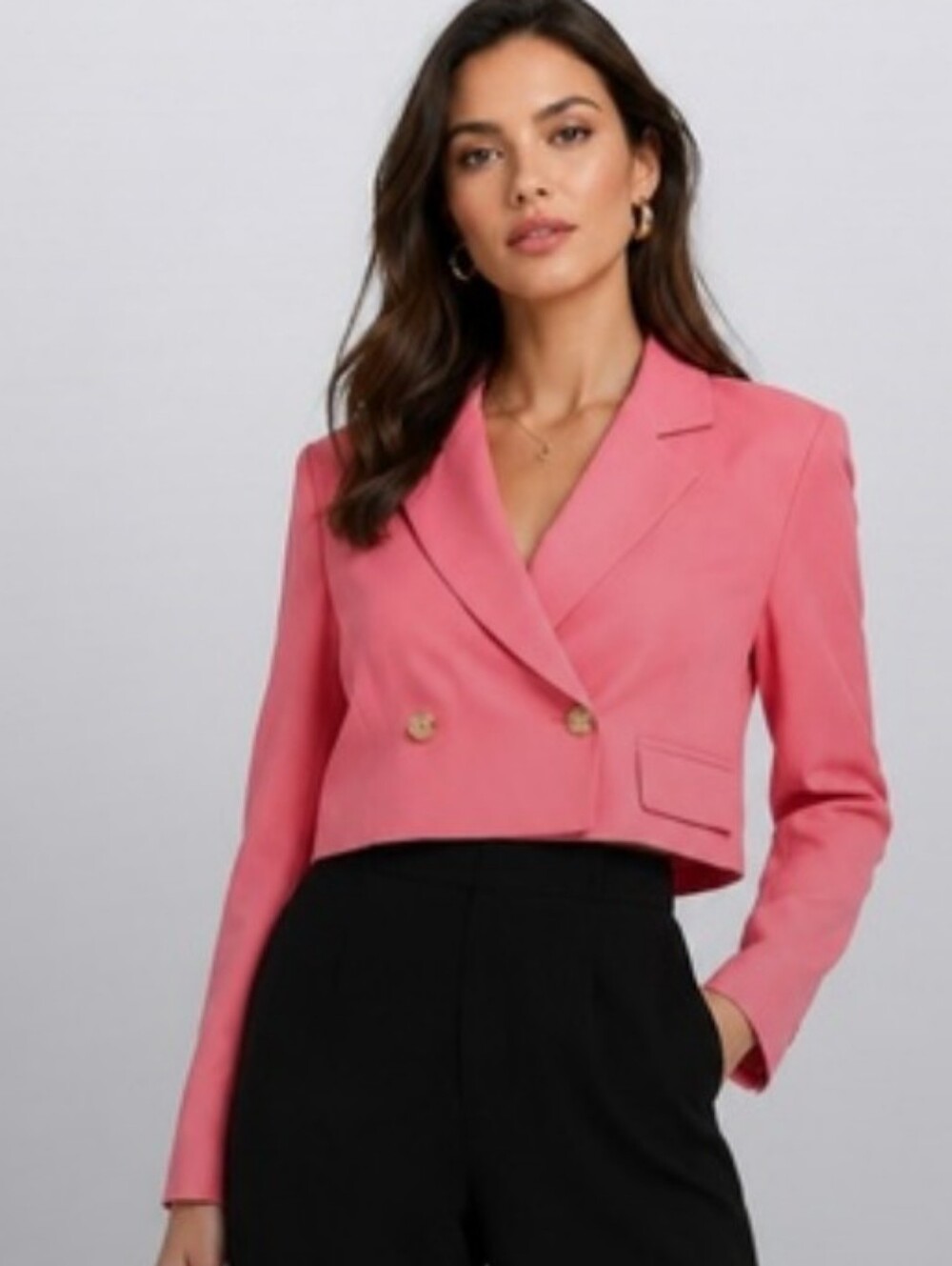 BNWT Vicolo Linen Blazer Small Pink